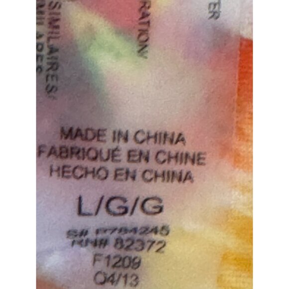 Raisins Bikini Set Womens Size Large Fringe Halter & Tropical Design Multi-Color - Picture 4 of 7